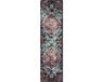 Safavieh Boho Chic Geweven Vloerkleed, Monaco Collectie, MNC252, Blauw & Fuchsia, 66 x 244 cm
