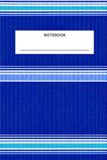 Sapphire Shore Notebook: 6 x 9 Lined Journal with Vibrant East African Kikoy-Inspired Cover, 120 Pages
