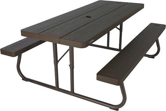 Lifetime Picknicktafel Rechthoekig bruin - 182.9 cm