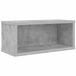 vidaXL - CD - Étagère de rangement - Gris béton - 40 x 17 x 17 cm - Bois traité