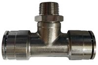 Kutlu 10429100 Pneumatica T-montaggio rapido (MPT) Ø 8 mm con filettatura BSPT R1/2