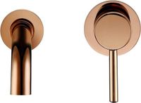 Best Design Lyon Inbouw Wand Mengkraan 20 cm Rosé Mat Goud