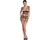 Passion - Woman Bs089 Bodystocking Black One Size