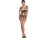 Passion - Woman Bs089 Bodystocking Black One Size
