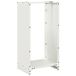 VidaXL Chariot à bois et support Acier blanc 300x800 mm
