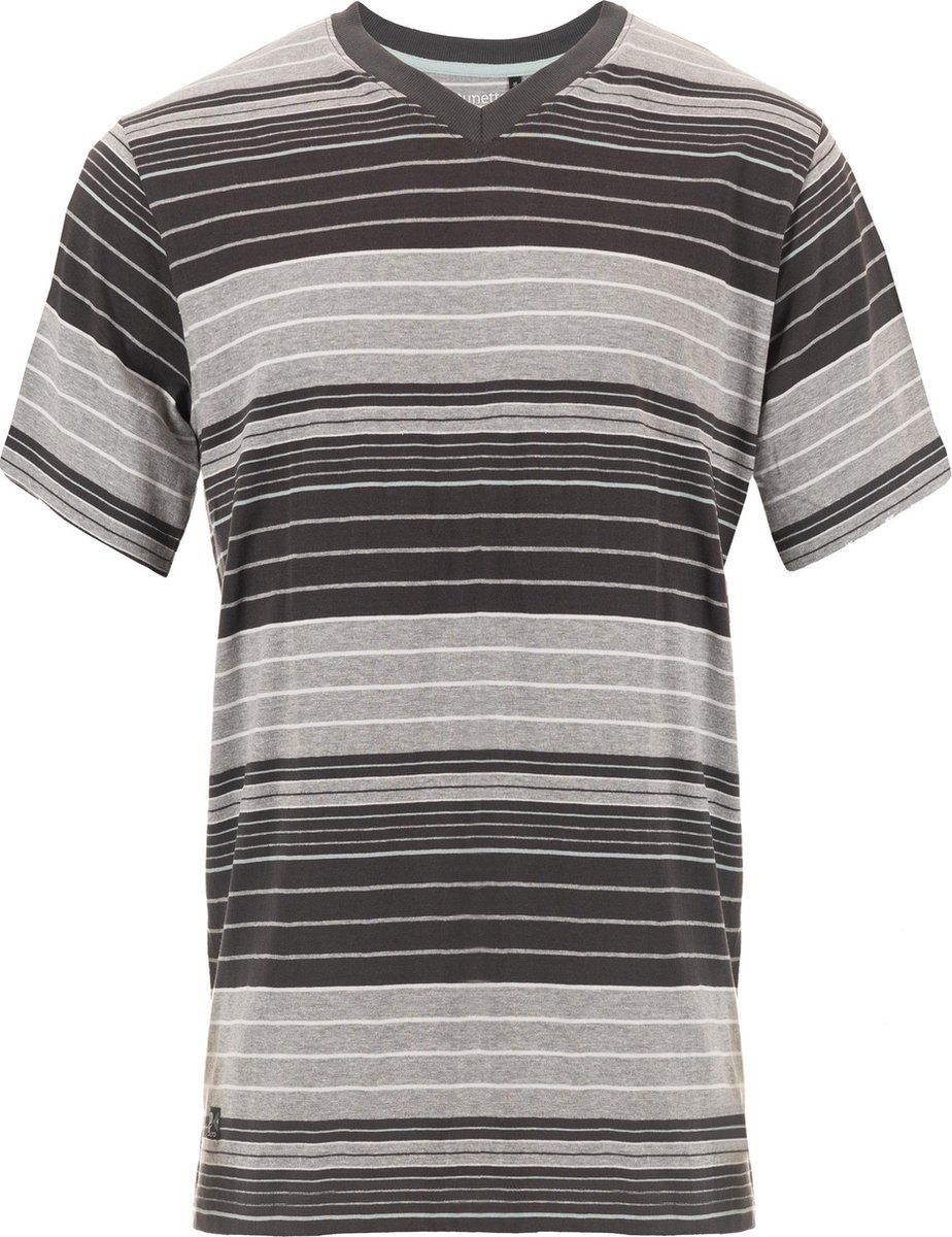 Pastunette for Men shortsleeve Pyjamashirt - Grey - 2XL