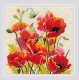 Riolis Borduurpakket - Bloem - Color Of Flame