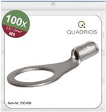 Quadrios 23C499 Ringkabelschoen Dwarsdoorsnede (max.): 1.5 mm² Gat diameter: 8.5 mm Ongeïsoleerd 100 stuk(s)