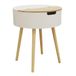 Table THE HOME DECO FACTORY Table Coffre Blanc Bois