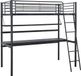 Habitat et Jardin lit mezzanine avec bureau "Alora" - 90 x 190 cm - Noir