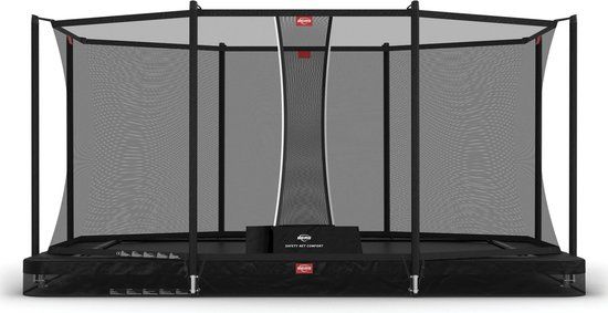 BERG Ultim Favorit InGround 410 Black + Safety Net Comfort