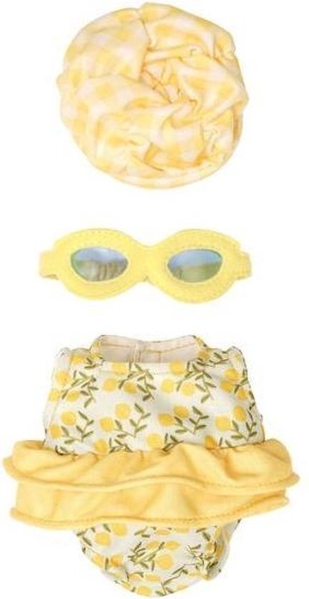 Baby Stella poppenkleding fun in the sun voor wee pop van 28cm