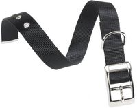 Ferplast Club CF25 Nylon/53 hondenhalsband, verstelbaar van 45 tot 43 cm breedte 25 mm zwart