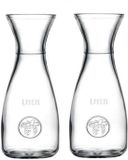 Merkloos Drie stuks glazen water schenk karaffen 1 liter