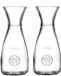Merkloos Drie stuks glazen water schenk karaffen 1 liter