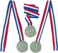 Amscan Medaille 4,4 Cm Goud - 12 Stuks
