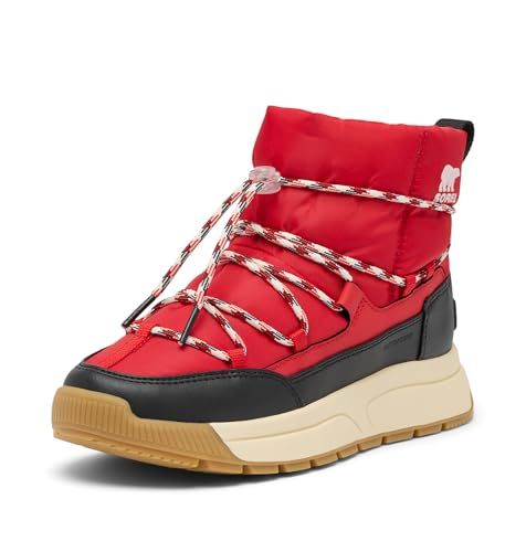 Sorel WHITNEY III SLIP-ON WP Women's Boots, Bright Red, Black, 39 EU