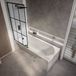 Hudson Reed Baignoire douche rectangulaire moderne - 180 x 80 cm - Pare baignoire verrière - Covelly