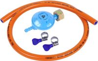 Bade Camping Butaan/Propaan Gasslang installatie set - drukregelaar 30mbar universeel