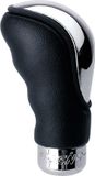 Simoni Racing Pookknop Brio - Chroom/Zwart Leder