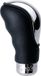 Simoni Racing Pookknop Brio - Chroom/Zwart Leder