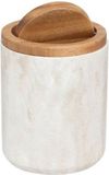 5Five Como Tafel afvalemmer met deksel - Marmereffect - 1,5L - Beige