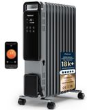 Radiateur à huile, 2500 W, 11 ailettes, contrôle via application smartphone, 3 niveaux de chauffage