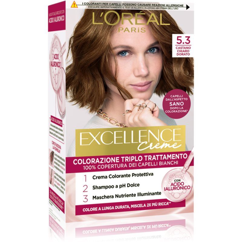 L’Oréal Paris Excellence EXCELLANCE N.5,3 castano chiaro dorato - De haarkleurstoffen