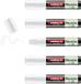 edding 52 EcoLine lakmarker op waterbasis wit 5 stuks - brede beitelpunt 4-15 mm