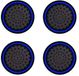 New Age Devi Poignées pour pouce en silicone Rouge/Bleu - 1 Set (4 pièces) - Convient pour PS4
