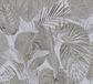 Livingwalls Famous Garden 393555 jungle-behang, grijs antraciet, vliesbehang, 10,05 m x 0,53 m, Made in Germany