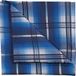 OLYMP Pochet blauw, Gestructureerd