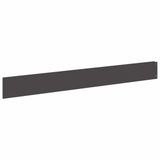 vidaXL Gazonrand 50 stuks 100 x 12 cm Staal Zwart