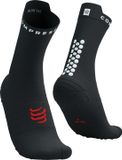 Compressport Pro Racing Socks v4.0 Run High Unisex Zwart/Wit