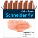 Schneider Schreibgeräte Schneider Pastel inktpatronen Abrikoos - 6 stuks