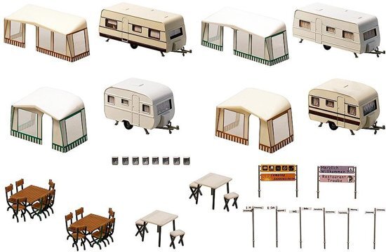 FALLER Camping Caravan Set 130503