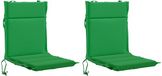 vidaXL 2-delige hoogrugkussen GEMERT 2 pcs 100% Polyester Groen