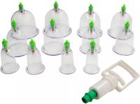 Cupping Soulima 20-delige Vacuum Cupping Set – 6 Formaten Vacuum Cups & Pull-Out Cupping Pomp - Anti-Cellulitis Therapie & Chinese Massage - Effectief Vacuüm Cupping Apparaat voor Thuis