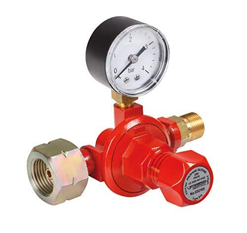 ROTHENBERGER INDUSTRIAL Propan-constantregelaar met manometer traploos regelbaar 0,5-4 bar, 032100E