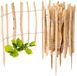 Garronda Clôture de jardin en noisetier – Clôture en piquets de jardin – Bordure de parterre – Bois - GD-0156 - 1 pièce - 60 cm x 500 cm