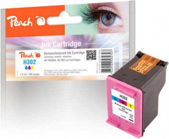 Peach 319604 Inktcartridge Compatibel Cyaan, Magenta, Geel