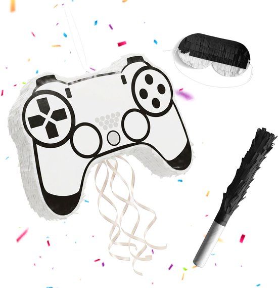 Relaxdays Piñata set - 3-delig - controller - wit