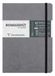 Clairefontaine 793435C Nomaddict (ex Age Bag) Genaaid Notitieboek Elastiek My.Essential Grijs - A5 14,8x21 cm - 192 Pagina's Genummerd STIPPEN - Ivoorkleurig Papier 90 g - Omslag Karton