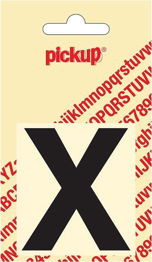Pickup Plakletter Helvetica 60 mm - Zwart X