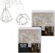 Home Deco Factory lichtsnoer - 2x - 10 diamant led lampjes - 175 cm - batterij - verlichting - binnen gebruik