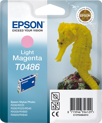 Epson Seahorse inktpatroon Light Magenta T0486 single pack / Lichtmagenta