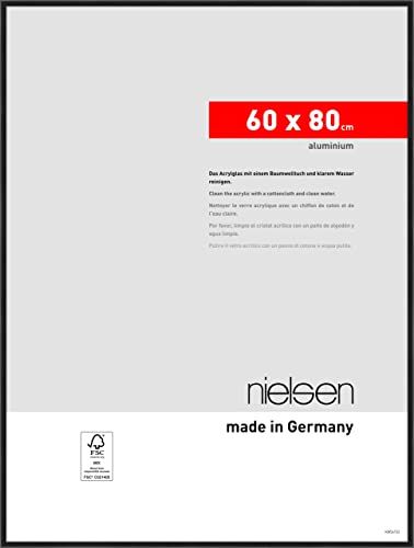 Nielsen Atlanta fotolijst - 60x80 cm - Mat zwart