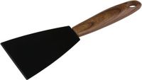 Alpina Keukengerei schraper - zwart - staal - 21 x 8 cm