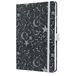 Sigel notitieboek - Jolie - A5 - hardcover - 174 pagina's - lijn - 80 grams papier - Cosmic Fantasy Black