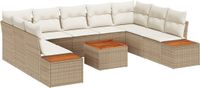 vidaXL Tuinbank Set Beige en Crème